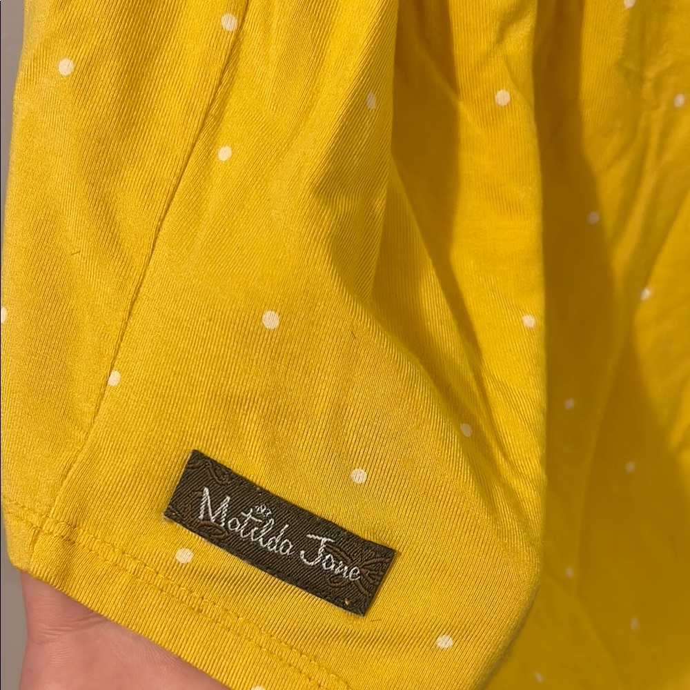 Matilda Jane Yellow Polka Dot Top